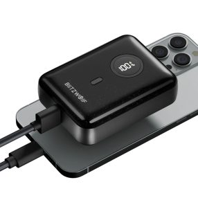   BlitzWolf BW-P21 Schnelllade-Powerbank – 10000mAh – LED-Ladeanzeige, 20W PD-Ladeleistung