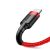 Baseus Premium Apple Kabel - 0.5 Meter, 2,4 Ampere Aufladung, Perlenabdeckung - Rot