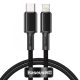 Baseus Premium Type-C – zu Lightning (Apple) Kabel – 2 Meter, 20 W Ladeleistung, Kevlar-Abdeckung – schwarz