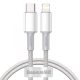 Baseus Premium Type-C – zu Lightning (Apple) Kabel – 2 Meter, 20 W Ladeleistung, Kevlar-Abdeckung – Weiß