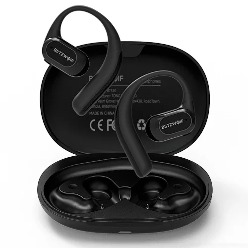 BlitzWolf® BW-BTS10 – Bluetooth-Kopfhörer mit Knochenleitung – Ohrbügel-Design, Bluetooth 5.4, IPX8-Wasserschutz, 10 St. Akkulauf.