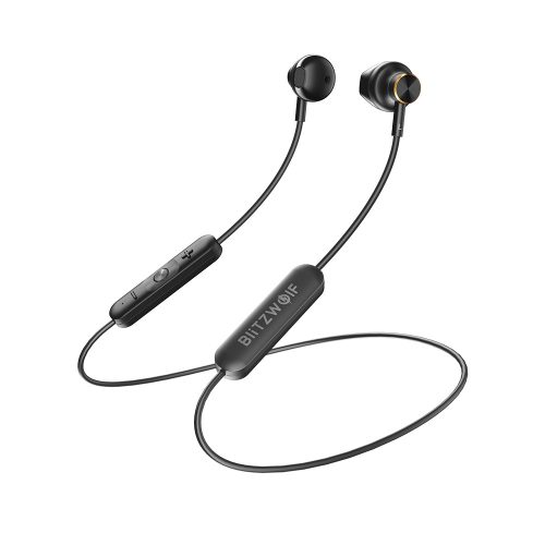 BlitzWolf-BW-BTS5, Bluetooth Kopfhörer, V5.0 In Ear Kopfhörer magnetische Headset IPX5 AptX Stereo Sport Ohrhörer 8 Stunden Spielzeit mit Mikrofon