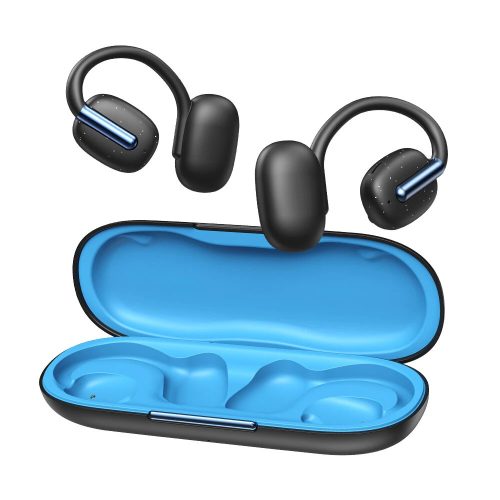 BlitzWolf® BW-CD101 OWS – Bluetooth-Kopfhörer mit offenem Design – 16 mm großer Lautsprecher, ENC-Anrufgeräuschunterdrückung, lange Akkulaufzeit, IPX4 – Schwarz