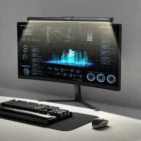   BlitzWolf® BW-CML2 Air - Monitorlampe - 5 Farbtemperaturen: 2700K-6800K, 300-1000 Lux Helligkeit, USB-Stromversorgung, Blaulichtabsorption