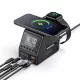 BlitzWolf® BW-FW10 – 240-W-Desktop-Schnellladegerät und Wecker, 6 USB-Ladeanschlüsse (Typ C und USB-A) + kabelloses Laden