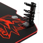 BlitzWolf BW-GD2 Gaming-Schreibtisch – Großes, robustes Design mit Kopfhörern und Getränkehalter