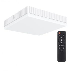  BlitzWolf® BW-LT40 - 24W / 2200LM LED-Deckenleuchte quadratisch: 3 Farbtemperaturen, Fernbedienung, IP54 wasserdicht