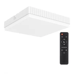   BlitzWolf® BW-LT40 - 24W / 2200LM LED-Deckenleuchte quadratisch: 3 Farbtemperaturen, Fernbedienung, IP54 wasserdicht