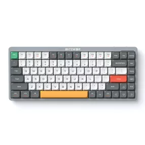   BlitzWolf® BW-Mini 75 Gaming-Tastatur – 84-teilige Low-Profile-mechanische OUTEMU Blue Switch, RGB-LED, kabelgebundene und kabellose Nutzung