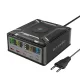 BlitzWolf® BW-S28 260W Desktop 5x USB PD+QC3.0 Desktop-Schnellladegerät, 3x Typ-C + 2x USB-A + kabelloser Qi-Ladeanschluss