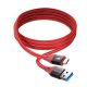 BlitzWolf-BW-TC22 Type-C  Kabel – USB 3.0, 5 Gbit/s Geschwindigkeit, 90 cm Länge, 3 Ampere Aufladung, vernickelt, Kevlar-Abdeckung