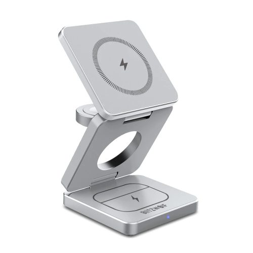 BlitzWolf® BW-iw30 - Kabellose Ladestation 3in1 - Zum kabellosen Laden von Telefon + Uhr + Kopfhörern