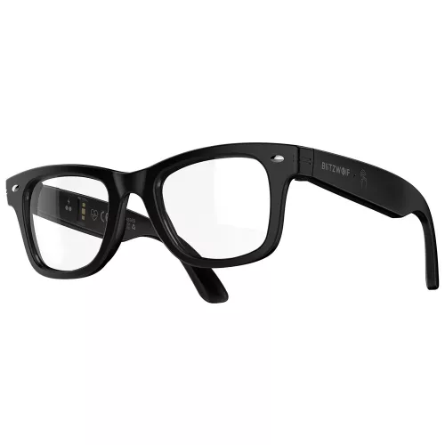 BlitzWolf® BW-AG1 – SMART Blaulichtfilter-Monitorbrille – Herzfrequenzmessung, Blutsauerstoffmessung, IP66-Wasserschutz, HiFi