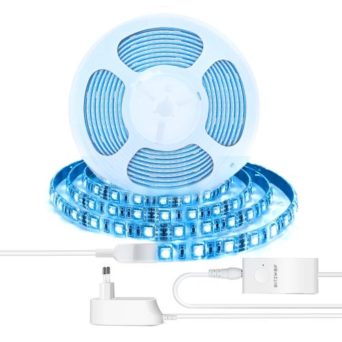Smart LED-Lichtleiste - BlitzWolf® BW-LT11 smart LED-Lichtleiste mit 4000K Farbtemperatur, RGB-Farbe, Funktioniert mit Alexa & Google Assistant, APP-Steuerung, IP44-Wasserfest