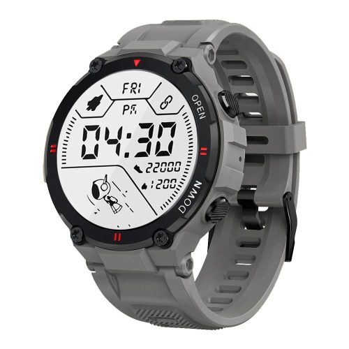 Blitzwolf® BW-AT2C (Grau) Smartwatch mit eingebautem Mikrofon und Lautsprecher mit unzähligen Aktivitätsmodusfunktionen