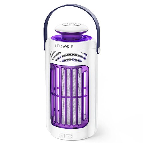 BlitzWolf® BW-MK-011 - Elektrische Insektenfalle für den Außenbereich mit Akku: UV-Lampe, IP66 wasserdicht, 6 Stunden Betriebsdauer