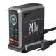 Blitzwolf® BW-S31 240W 6-Port (4xUSB-C+2xUSB-A) PD Desktop-Schnellladestation mit Digitalanzeige