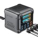 Blitzwolf® BW-S33 – 420W-Schnellladestation mit 8 Anschlüssen (6x USB-C + 2x USB-A) und Digitalanzeige