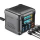 Blitzwolf® BW-S33 – 420W-Schnellladestation mit 8 Anschlüssen (6x USB-C + 2x USB-A) und Digitalanzeige