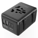 BlitzWolf® BW-TA1 - EU UK US AU Konverter Reisesteckdose und 2x USB Typ C + 2x USB-A Ladegerät