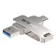 BlitzWolf® BW-UPC2 - USB-Typ-C- und USB-A-Anschlüsse: USB-Stick für die Datenübertragung zwischen Desktop und Telefon - Aluminiumgehäuse, 32 GB