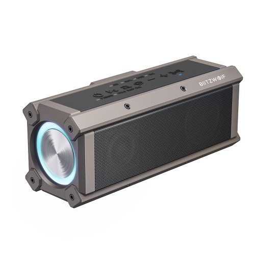BlitzWolf® BW-WA3 - 100W Bluetooth-Lautsprecher. 4 Lautsprecher, tiefer Bass, 5000mAh, RGB-Beleuchtung