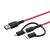 BlitzWolf® BW-MF4 3in1: Type C, Apple Lightning, Micro USB -Kabel