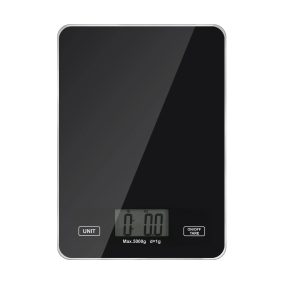   DIGOO DG-TGK1 - Küchenwaage digital, max 5kg, Genauigkeit bis 1g (Schwarz)