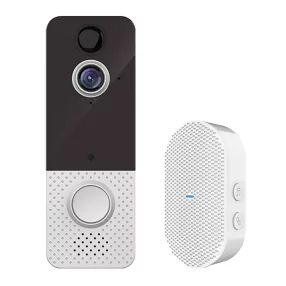   EKEN Z8 1080P Smart Video-Türsprechanlage mit App-Steuerung + Innenklingel + herausnehmbarem und wiederaufladbarem Akku