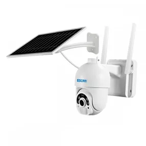   ESCAM QF450 - IP dome Kamera mit 4G-SIM-Karte + Solarpanel: 1080P HD, Outdoor, Farb-Nachtsicht, Zwei-Wege-Audio, IR 20 m