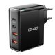 ESSAGER® ES-CD37 – 100-Watt-USB-Wandladegerät – 4 Anschlüsse (2x USB-C + 2x USB-A) für Android, Apple und Windows