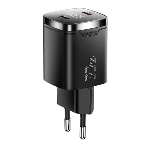 ESSAGER® ES-CD45 – 33-W-USB-Wandladegerät mit LED-Anzeige – 2x Typ-C: für Android-, Apple- und Windows-Systeme