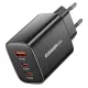 ESSAGER® RC65WCF – 65-W-GaN-Schnellladegerät für die Wandmontage mit 2x USB-C + 1x USB-A. Für Laptops, Smartphones etc