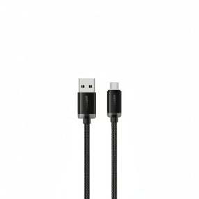   ESSAGER ES-X60 – 1 Meter langes, Type-A - Micro-USB-Kabel, 29-W-Ladefunktion, Perlmutt-Stoffhülle