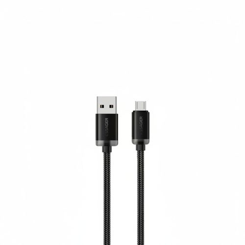 ESSAGER ES-X60 – 1 Meter langes, Type-A - Micro-USB-Kabel, 29-W-Ladefunktion, Perlmutt-Stoffhülle