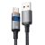 ESSAGER ES-X61 – 1 Meter langes Type-A - Type-C Kabel. Digitalanzeige, 100-W-Ladefunktion, Perlmuttstoffbezug
