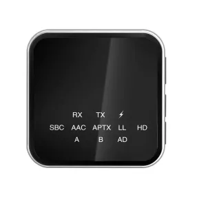   HiGi® LE507- Bluetooth-Sender (Empfänger und Sender 2 in 1) 2 anschließbare Geräte, Bluetooth 5.2, HiFi-Qualität, aptX-HD-Unterstützung