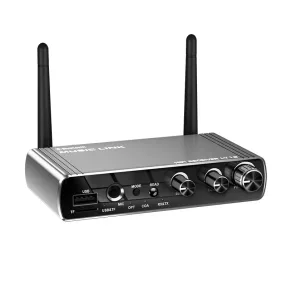  HiGi® LY18 Hi-Fi Bluetooth V5.4 Sender und Empfänger (DAC Audio-Konverter) Metallgehäuse, Fernbedienung, 30m Reichweite, 6-in-1