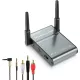 HiGi® X600 – Bluetooth V5.0-Empfängereinheit, Metallgehäuse – 50 m Reichweite, Jack 3,5-Ausgang, integriertes Mikrofon, 30 Stunden Akkulaufzeit