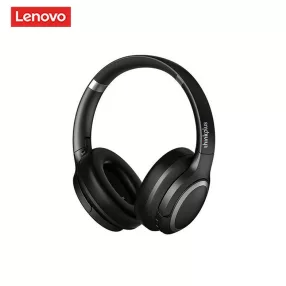   Lenovo® TH40 Bluetooth-Kopfhörer – ANC: Aktive Geräuschunterdrückung, 40-mm-Lautsprecher, 20 Stunden Akkulaufzeit – Schwarz