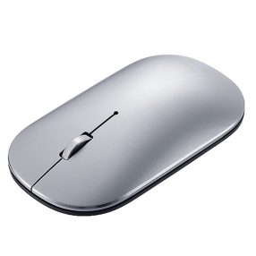   Lenovo Air2 Wireless Mouse - Bluetooth + 2,4 GHz Wireless-Verbindung, 10 Meter Reichweite - Silber