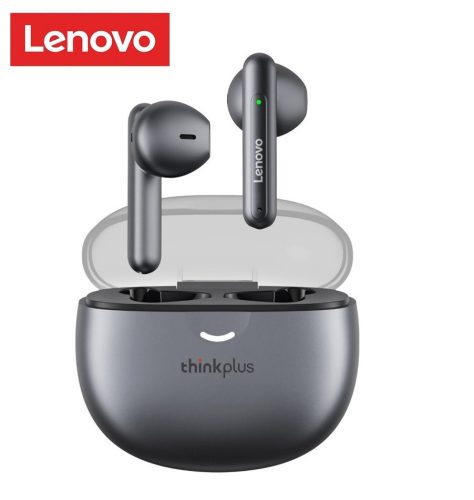 Lenovo thinkplus LivePods LP1 Pro – Bluetooth 5.3 Ohrhörer mit Ladebox. 4 x 5 Stunden Akkubetrieb, Touch-Button-Steuerung – grau