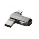 Lexar® JumpDrive® D400 USB 3.1 Typ-C Dual-Slot-Metall-USB-Stick – für Smartphone und Computer. Aluminiumgehäuse, 64 GB