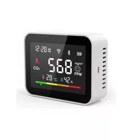   RSH® CO2V1 Premium SMART CO2-Messgerät und Alarm – genaue Messung, kalibrierbares Design, 0-5000 ppm Messbereich + Feuchtigkeits- und Temperaturmessung