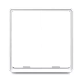  RSH ESW-2WAA-EU WiFi - SMART, wandmontierter, mechanischer Lichtschalter mit 2 Schalter - Tuya App, Google Home, Amazon