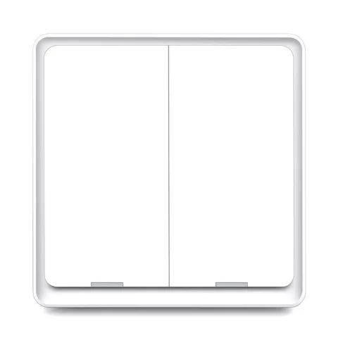 RSH ESW-2WAA-EU WiFi - SMART, wandmontierter, mechanischer Lichtschalter mit 2 Schalter - Tuya App, Google Home, Amazon