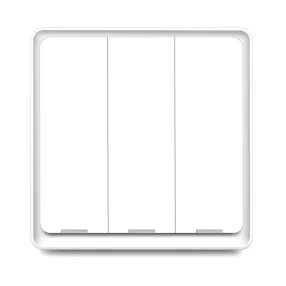   RSH ESW-3WAA-EU WiFi - SMART, wandmontierter, mechanischer Lichtschalter mit 3 Schalter - Tuya App, Google Home, Amazon