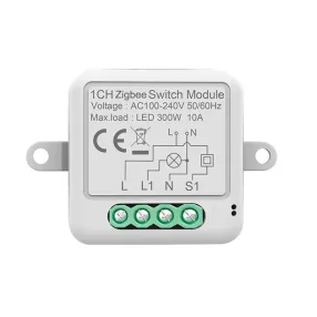   RSH® SB01 ZigBee – 1-Wege-SMART-Schalter – Anwendungssteuerung, Timing, Sprachanweisungen. Amazon Echo, Google Home und IFTTT-Integration