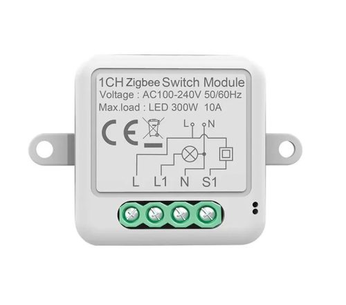 RSH® SB01 ZigBee – 1-Wege-SMART-Schalter – Anwendungssteuerung, Timing, Sprachanweisungen. Amazon Echo, Google Home und IFTTT-Integration