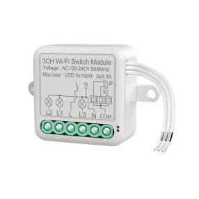   RSH® SB03 WiFi – 3-kanal SMART Schalter – Anwendungssteuerung, Timing, Sprachanweisungen. Amazon Echo, Google Home und IFTTT-Integration